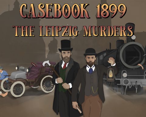 The key art for Casebook 1889 – The Leipzig Murders.