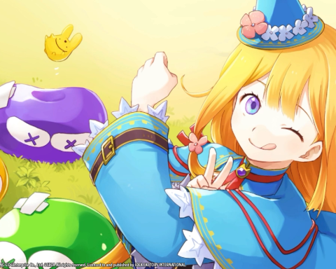 A screenshot from Mado Monogatari: Fia and the Wondrous Academy, provided by Idea Factory International.